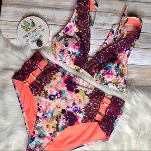 Swimwear • time and tru • size large • (12-14)